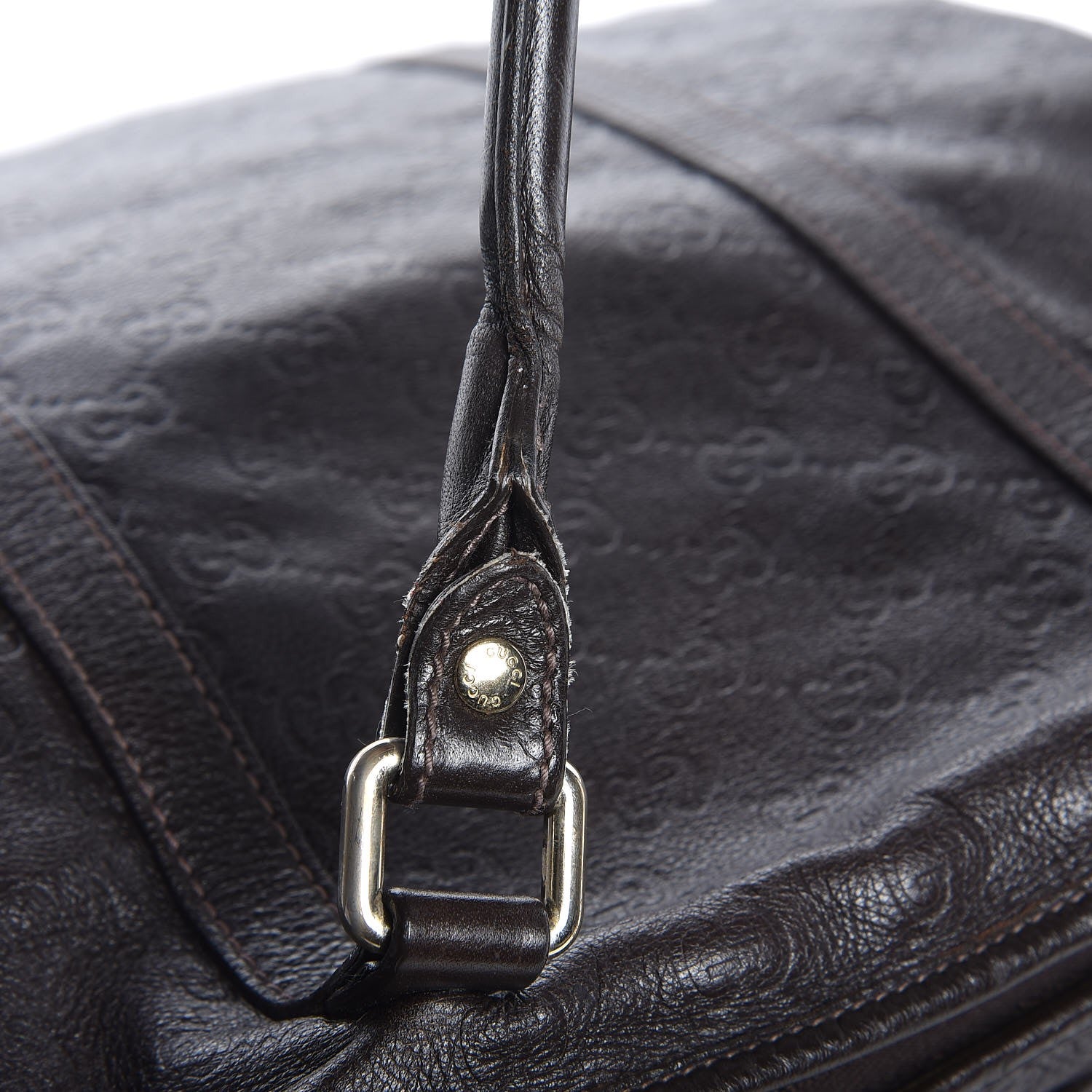 Gucci Guccissima Medium Joy Tote Bag Dark Brown 9 of 12