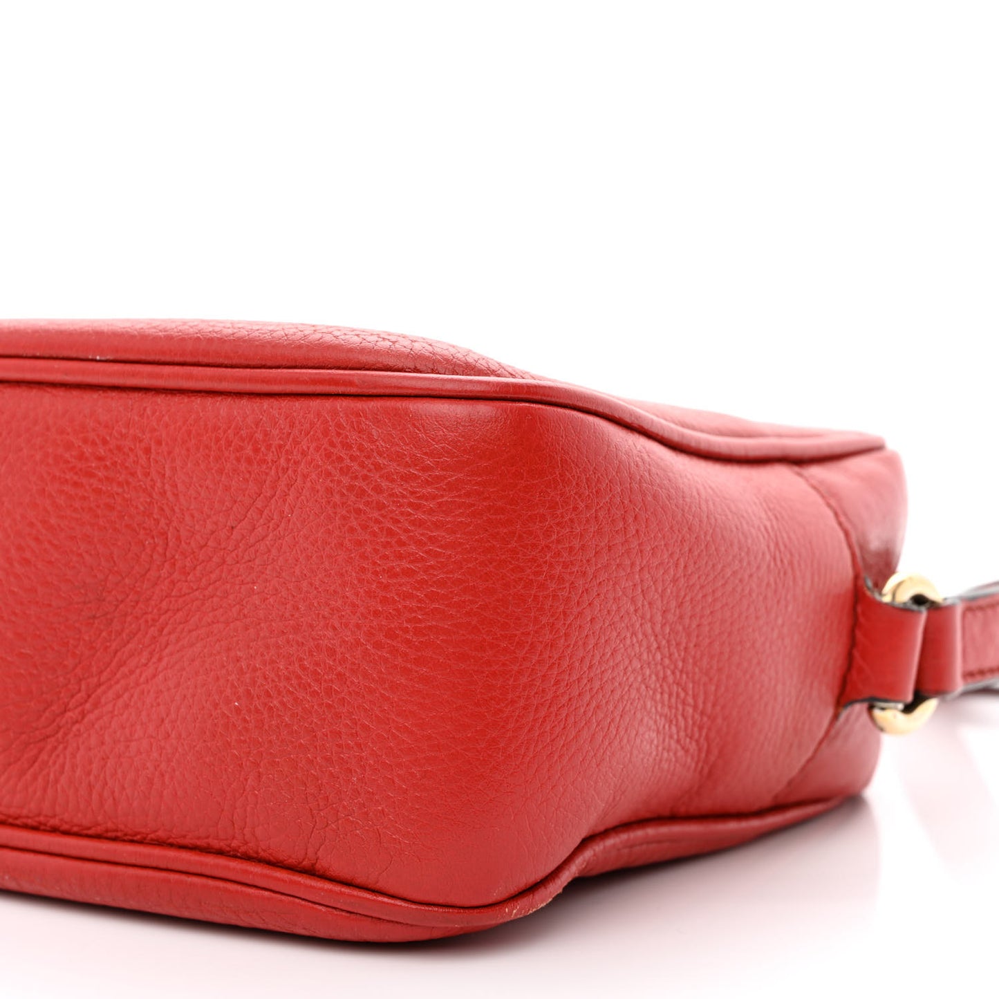 Pebbled Calfskin Small Soho Disco Bag Tabasco Red