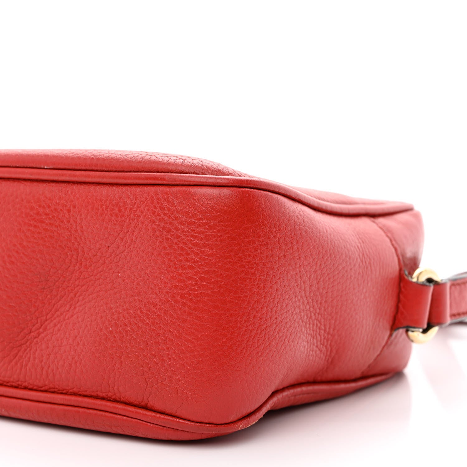 Gucci Pebbled Calfskin Small Soho Disco Bag Tabasco Red 12 of 18