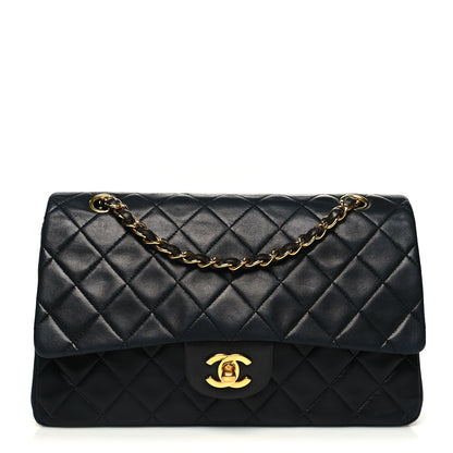 Chanel Lambskin Quilted Medium Double Flap Black 1 of 14