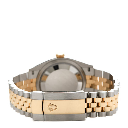 Rolex Stainless Steel 18K Yellow Gold 36mm Oyster Perpetual Wimbledon Datejust Watch Slate 126233 3 of 5