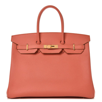 Hermes Epsom Birkin 35 Flamingo 1 of 37