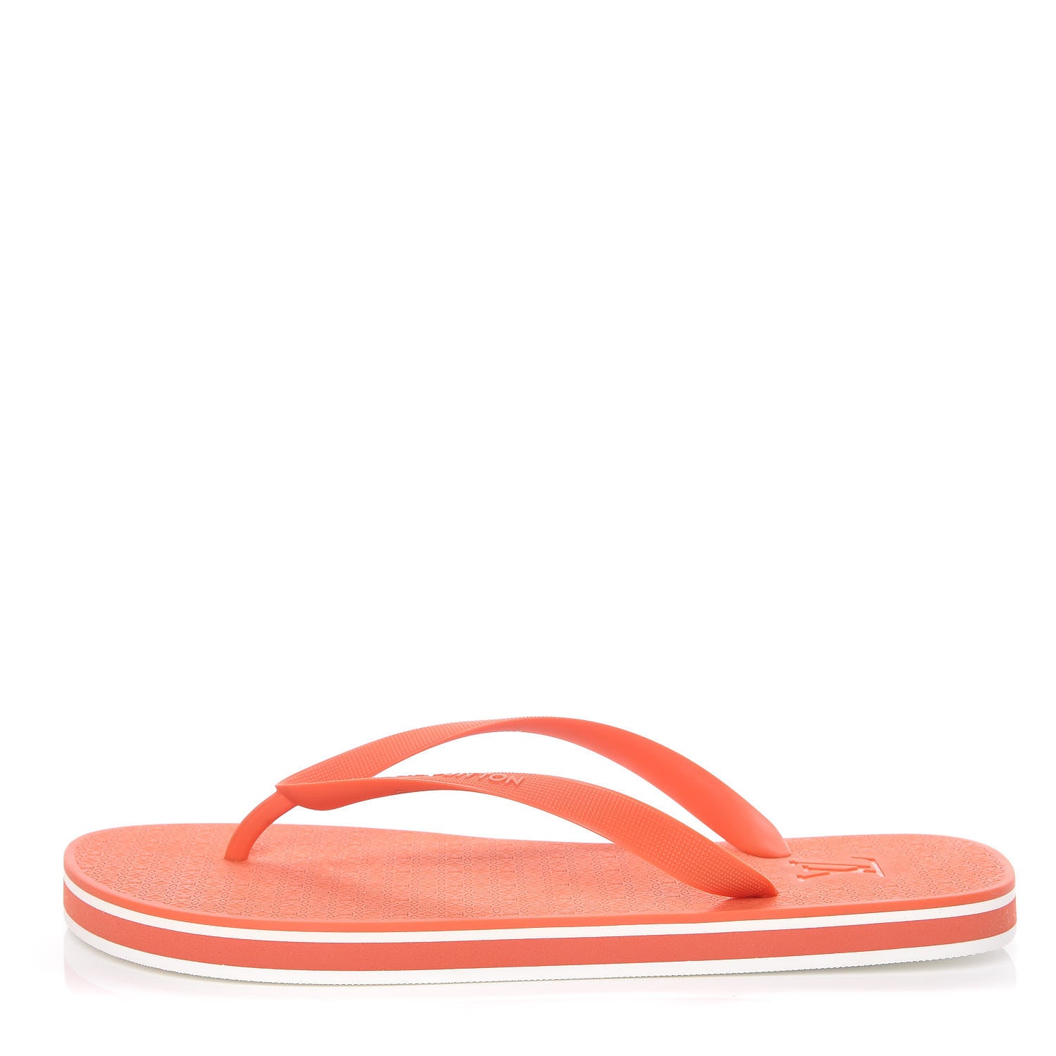 Louis Vuitton Rubber Molitor Thong Sandals 9 Orange 1 of 8