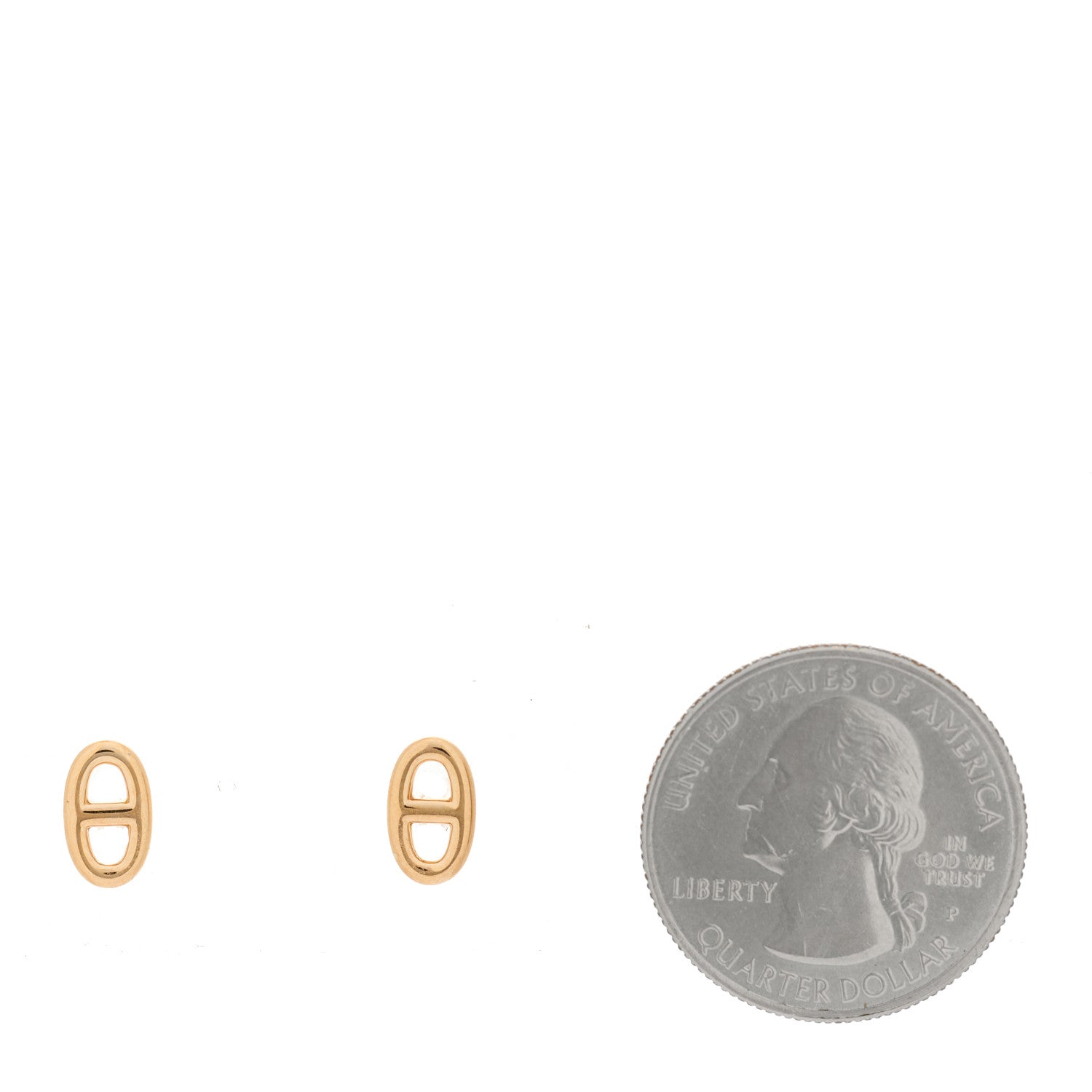 Hermes 18K Rose Gold TPM Farandole Stud Earrings 2 of 4