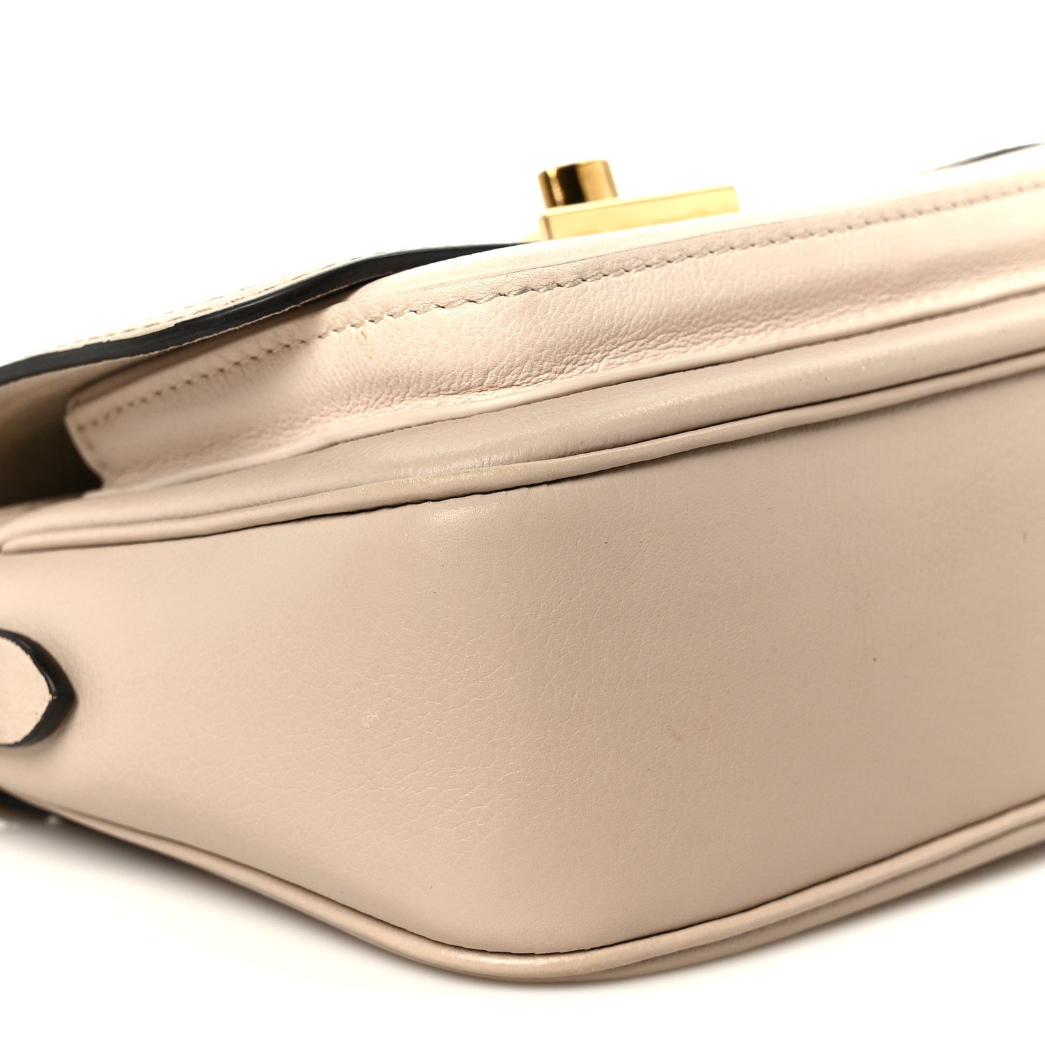 Louis Vuitton Grained Calfskin Lockme Tender Greige 9 of 11