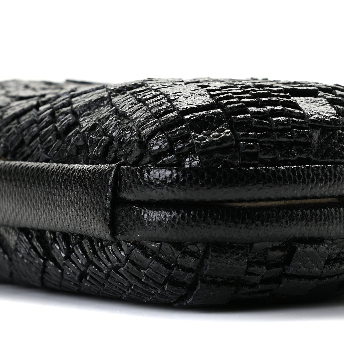 Ayers Intrecciato Karung Knot Clutch Black