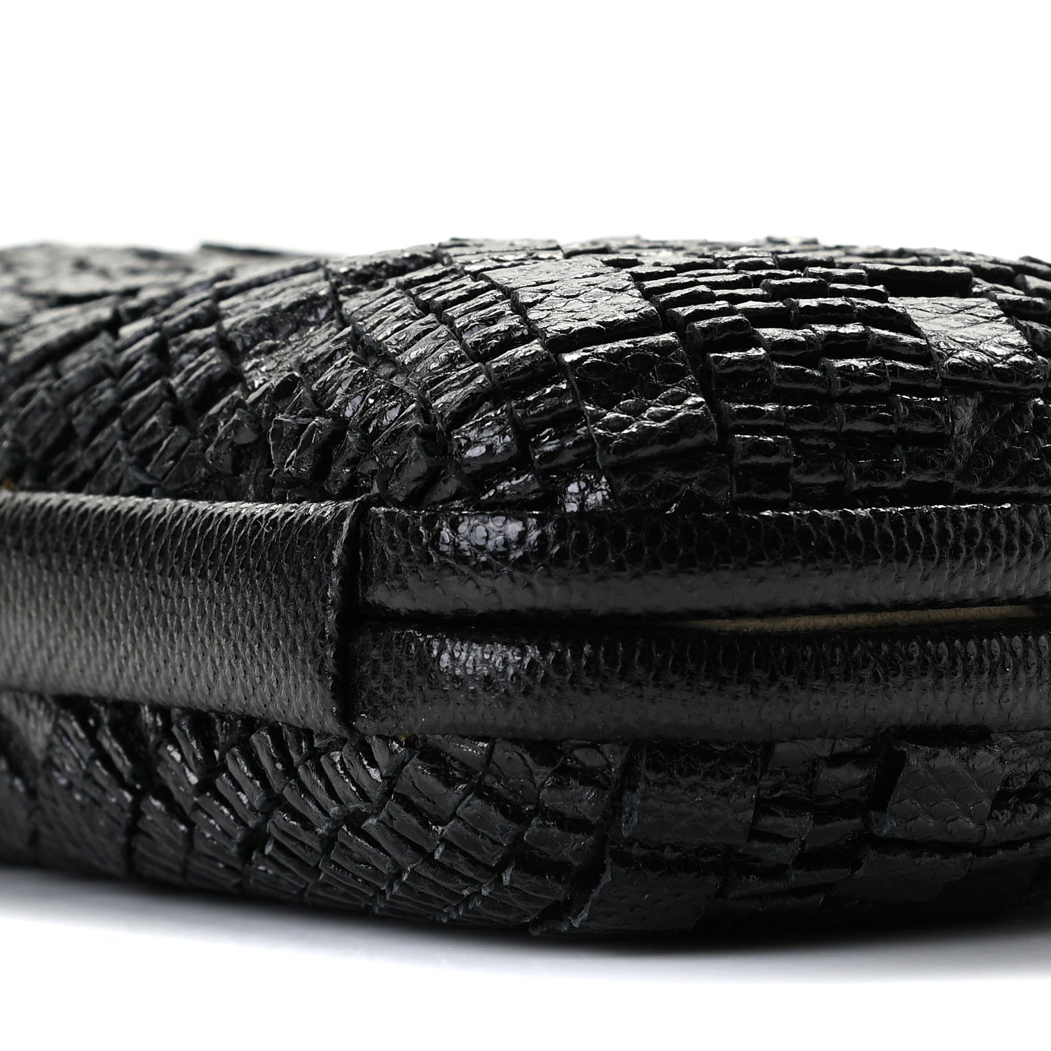 Bottega Veneta Ayers Intrecciato Karung Knot Clutch Black 4 of 8