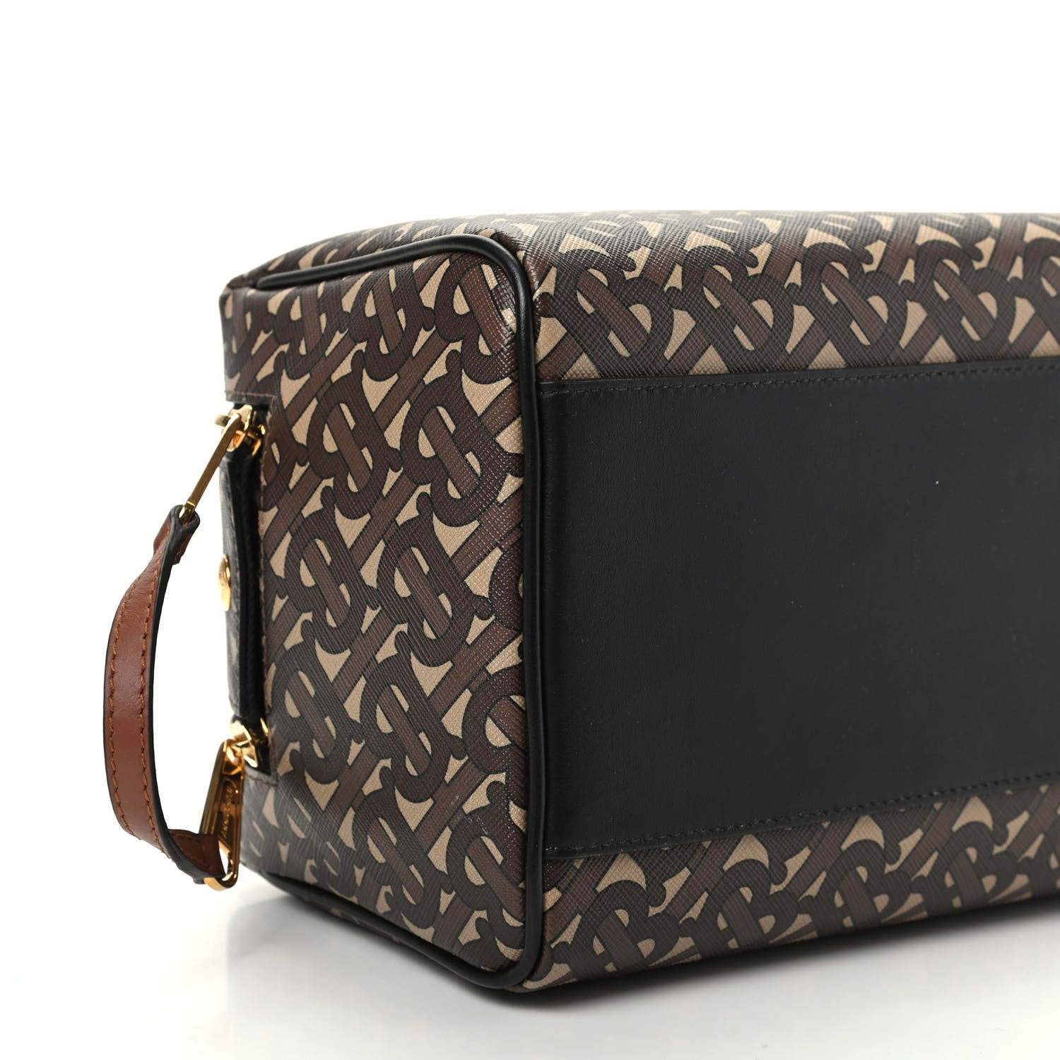 Burberry E-Canvas Monogram Travel Pouch Bridle Brown 6 of 9