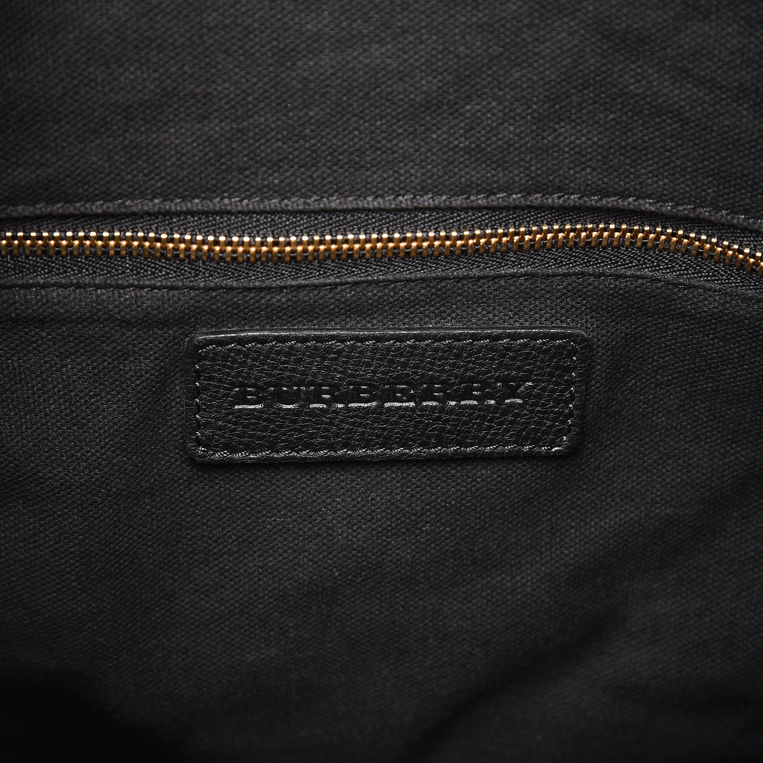 Burberry Grainy Calfskin House Check Medium Sycamore Hobo Black 6 of 14