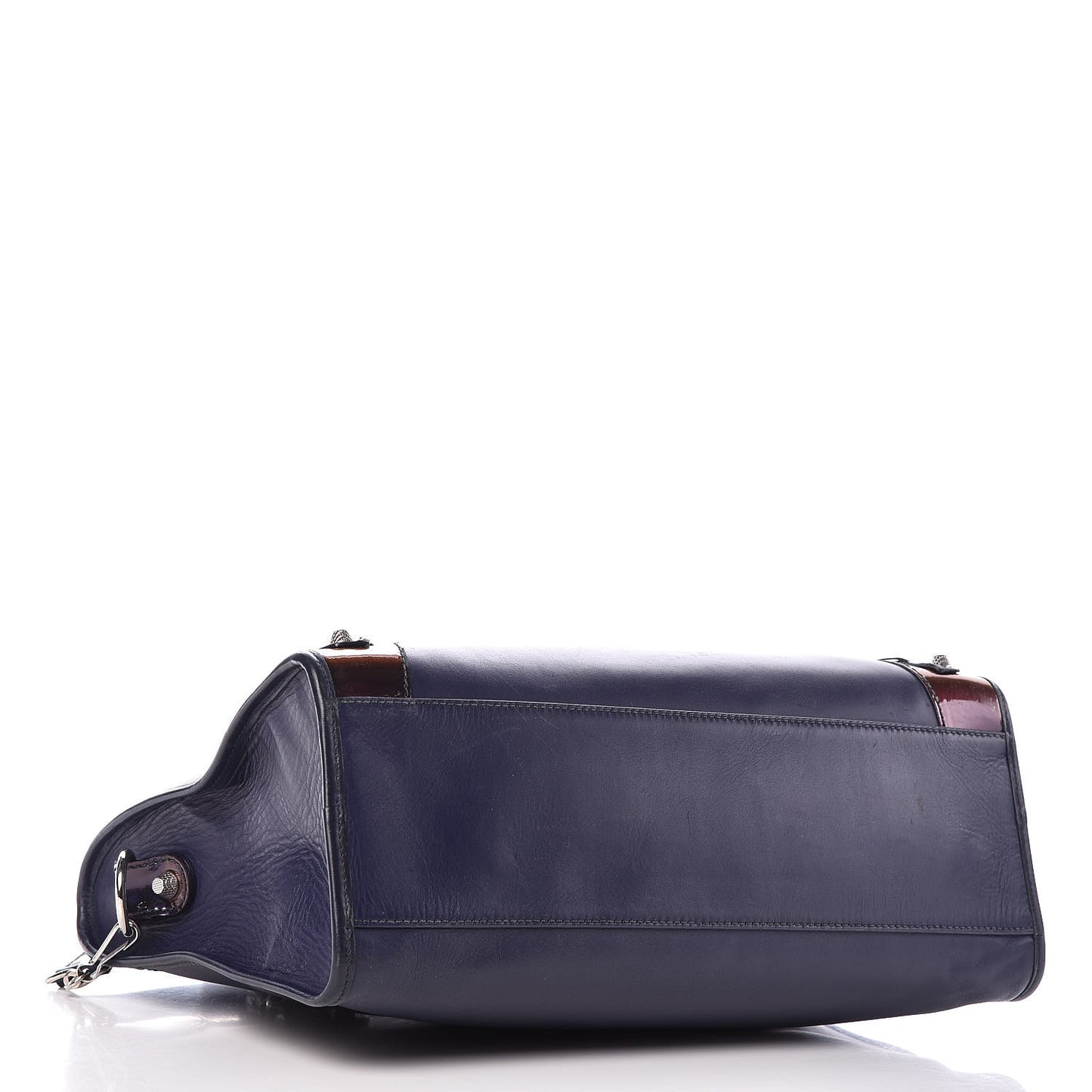 Smooth Calfskin Metallic Patent Giant 12 Silver Hardware City Ultraviolet