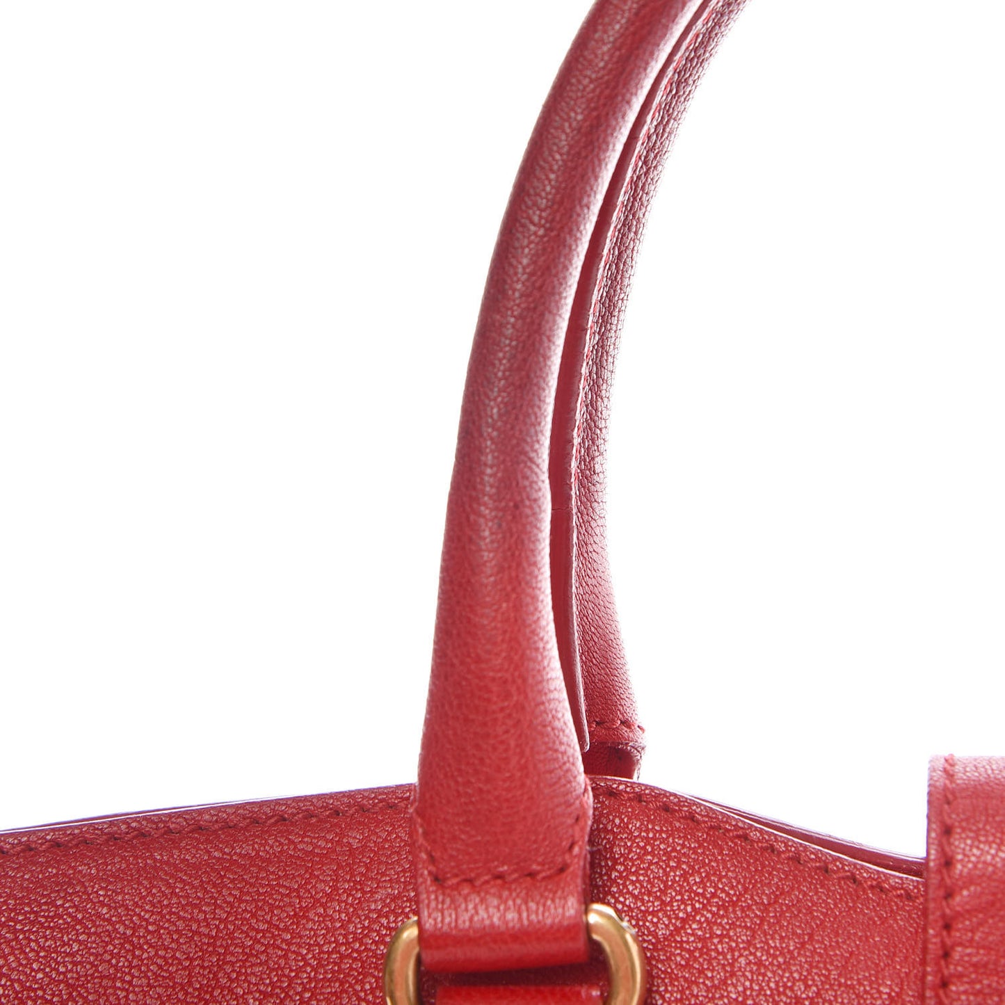 Sheepskin Medium Cabas ChYc Rouge Orient