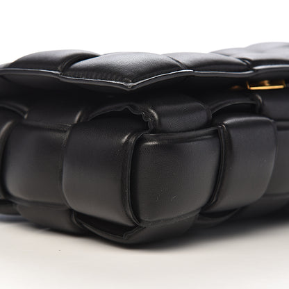 Bottega Veneta Paper Calfskin Maxi Intreccio Padded Cassette Crossbody Bag Black 7 of 9