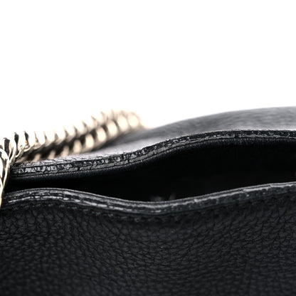 Gucci Pebbled Calfskin Medium Soho Chain Shoulder Bag Black 17 of 24
