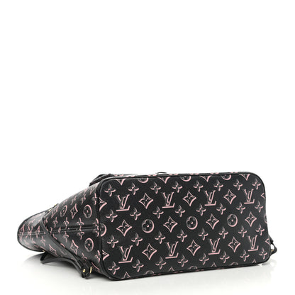 Louis Vuitton Monogram Fall For You Neverfull MM Black 5 of 10