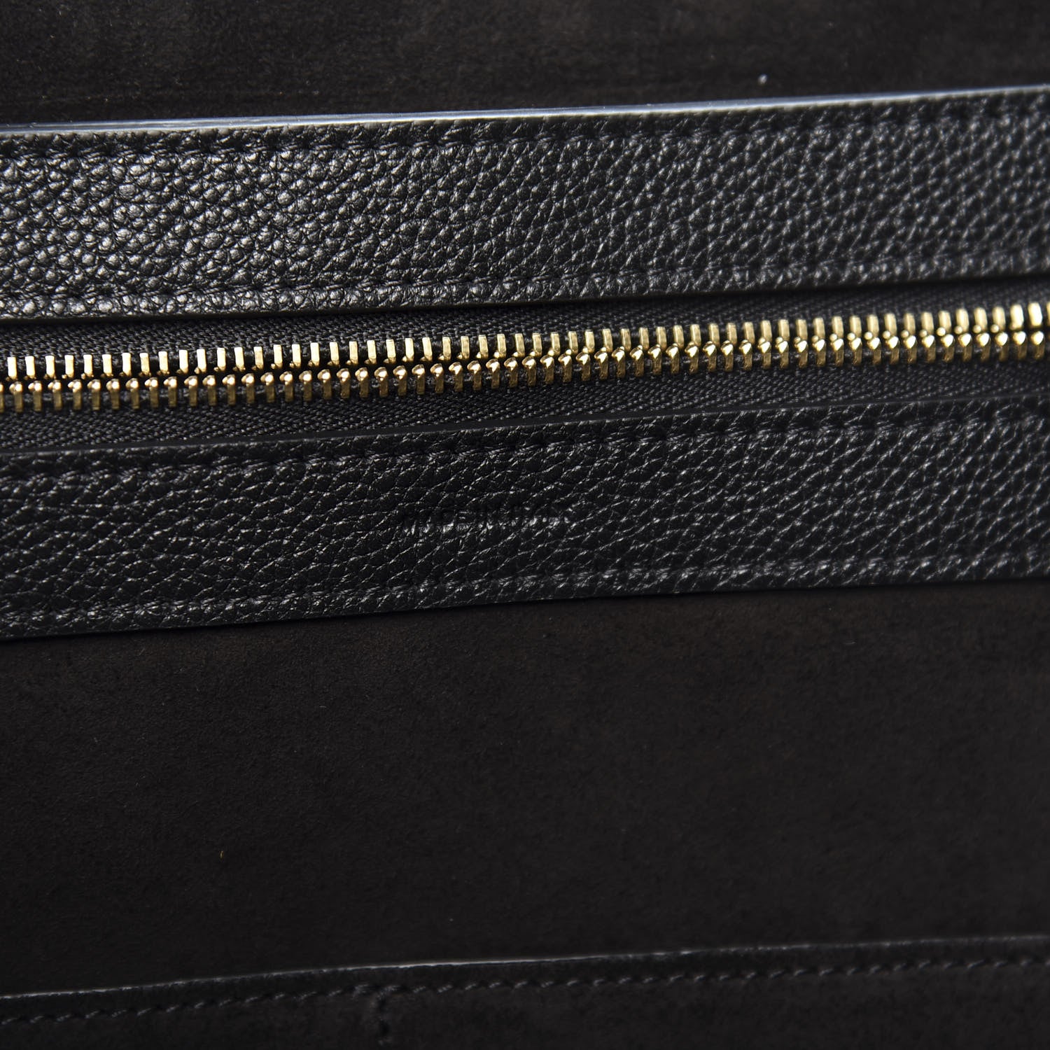 Celine Soft Grained Calfskin Medium Belt Cabas Phantom Black 7 of 11