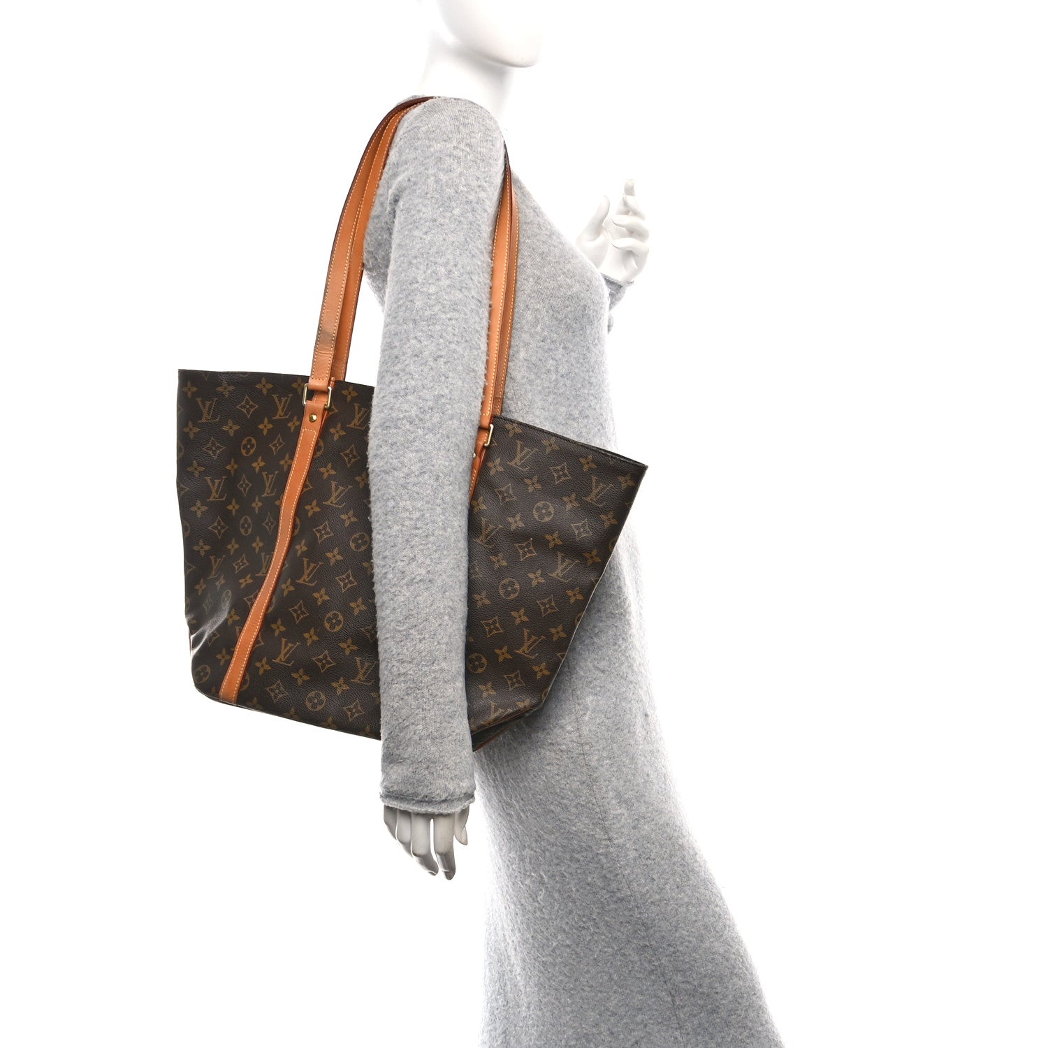 Louis Vuitton Monogram Sac Shopping Tote 3 of 13