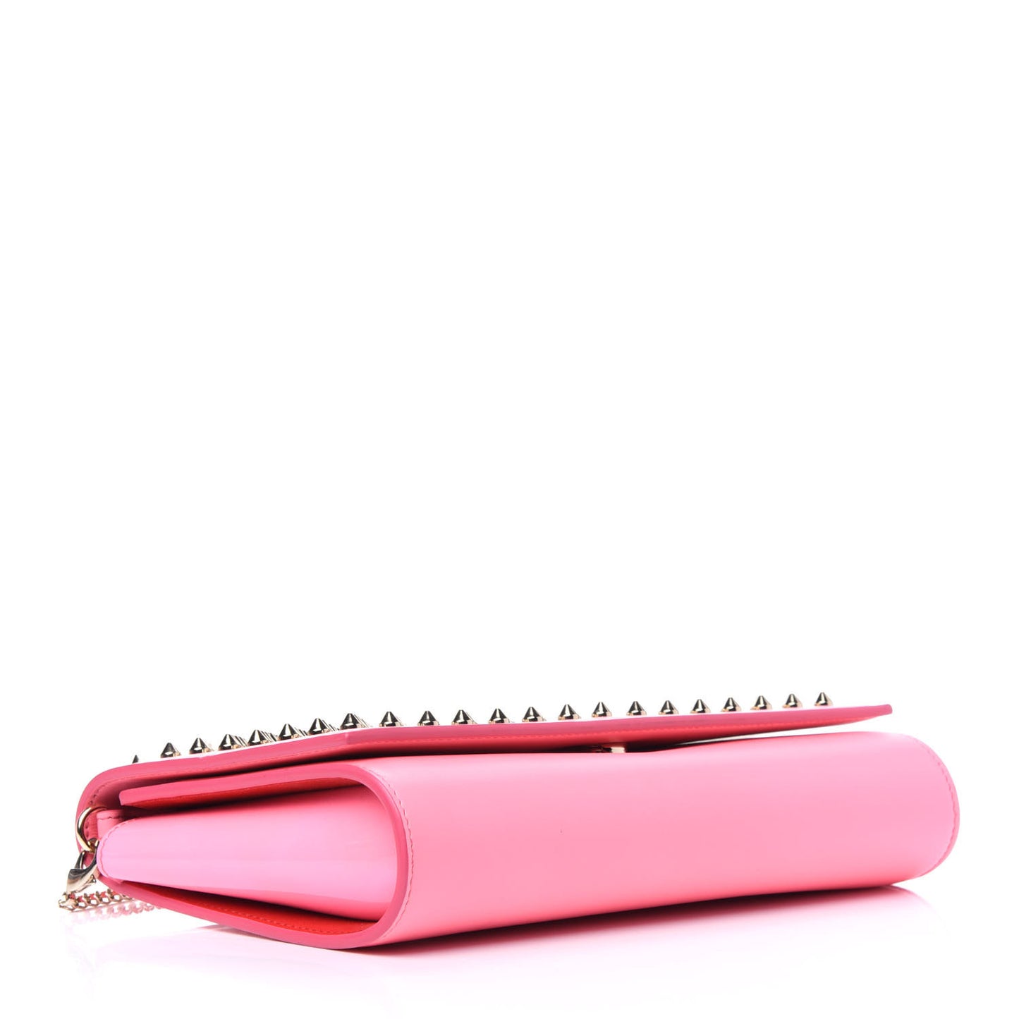 Calfskin Spikes Paloma Clutch Gold Dolly