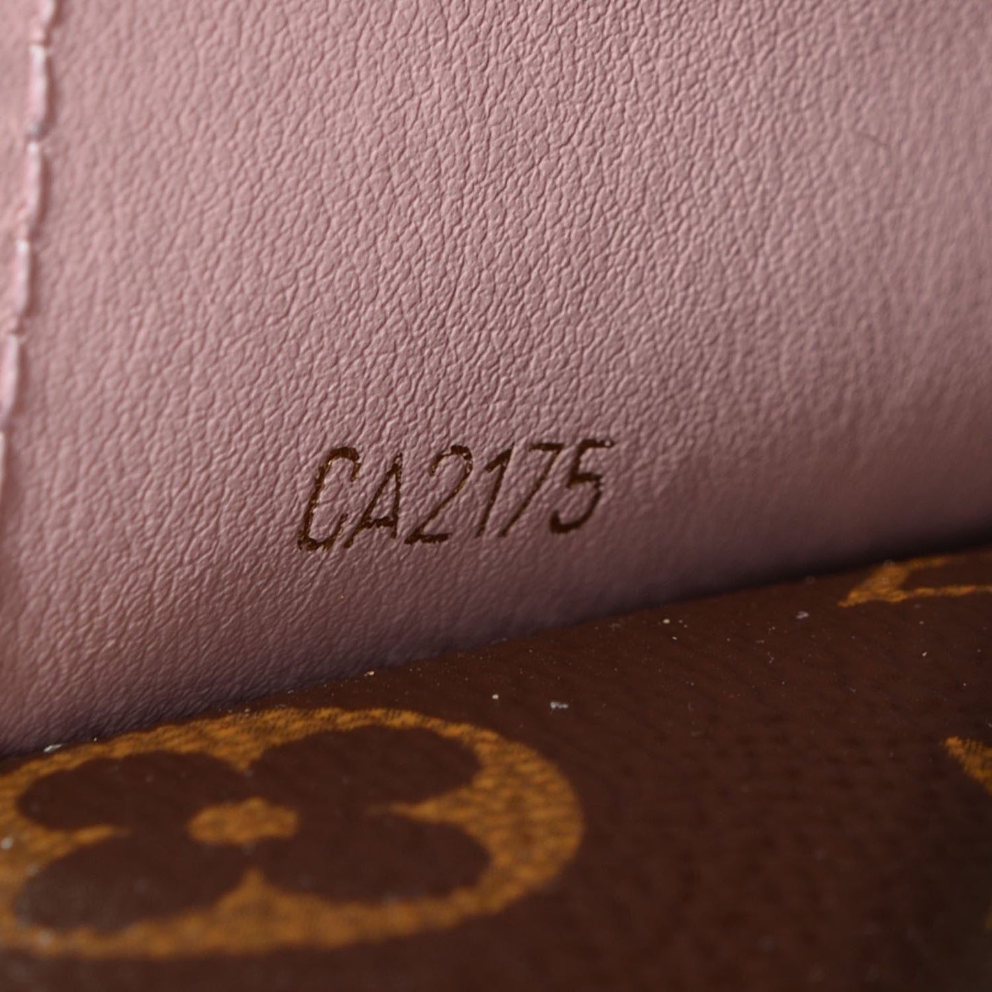 Monogram Emilie Wallet Rose Ballerine
