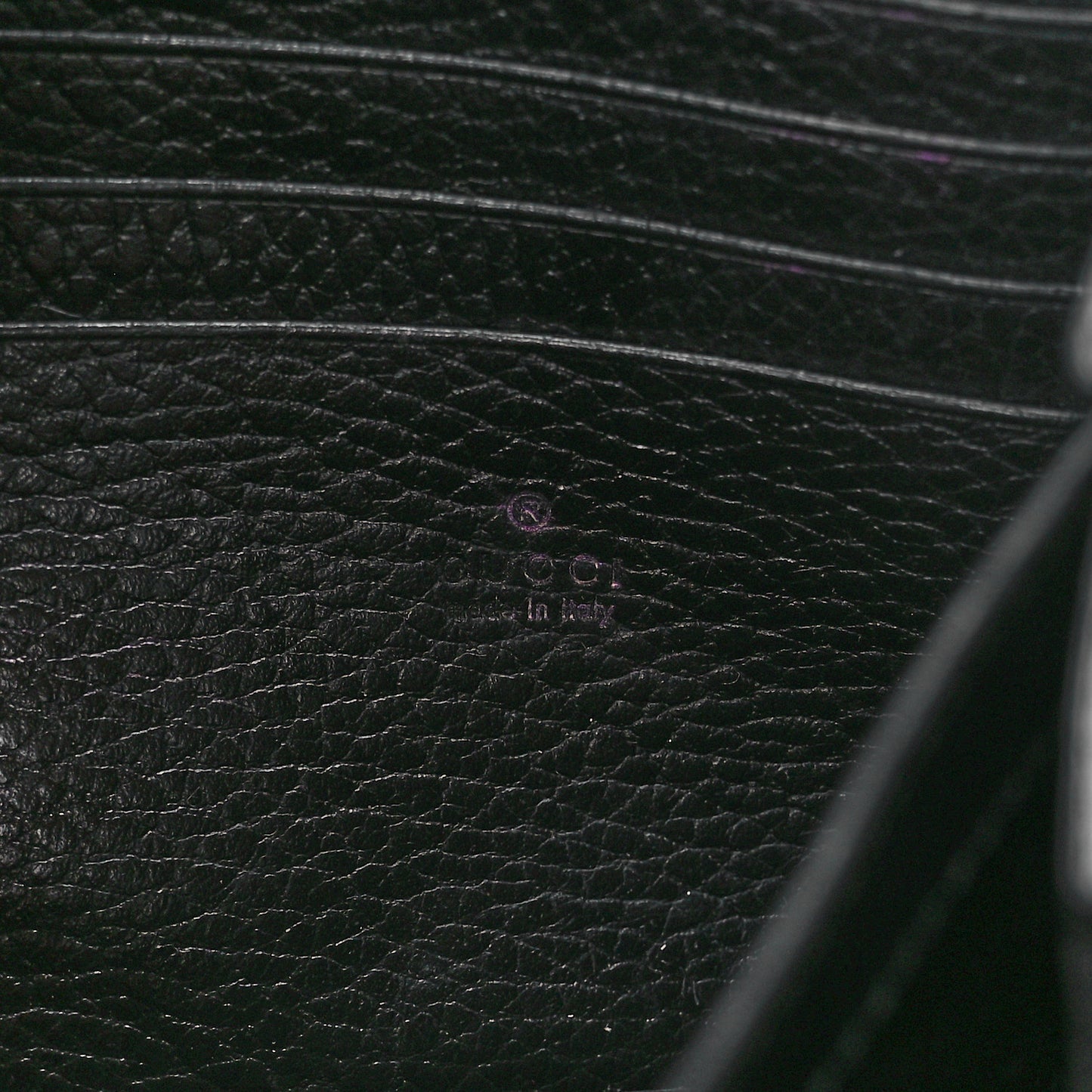 Calfskin Mini Dionysus Chain Wallet Black