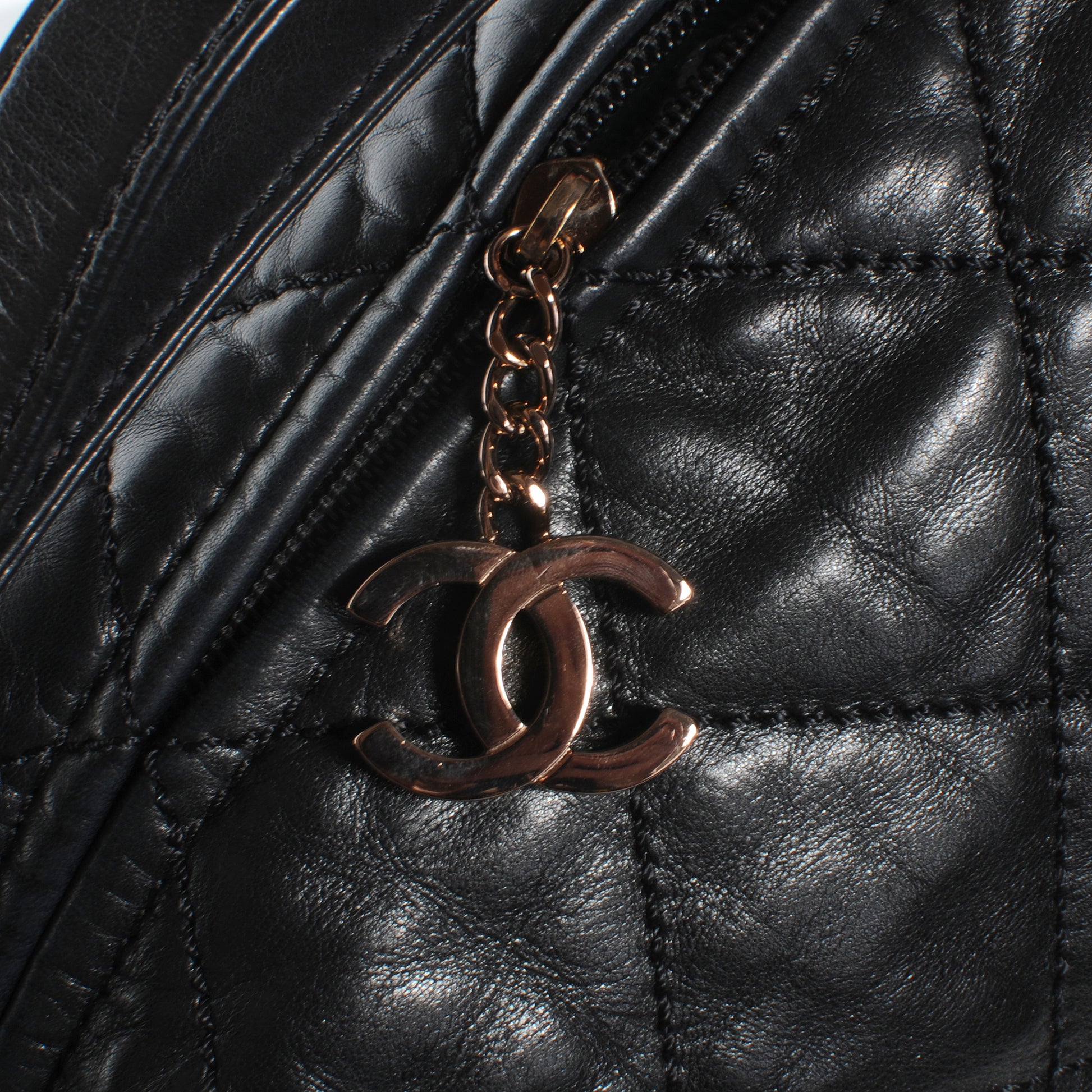 Chanel Lambskin Cloudy Bundle Hobo Black 5 of 8
