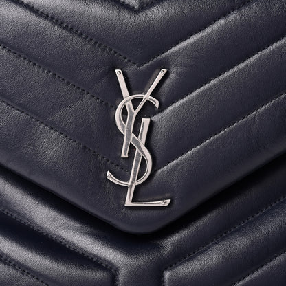 Saint Laurent Calfskin Y Quilted Monogram Medium Loulou Chain Satchel Medium Blue 13 of 13