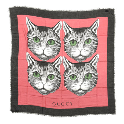 Gucci Modal Silk Mystic Cat Square Scarf Multicolor 1 of 3