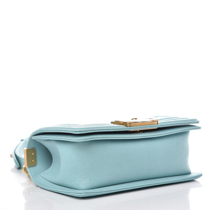 Chanel Caviar Quilted Small Boy Flap Light Blue 4 of 8