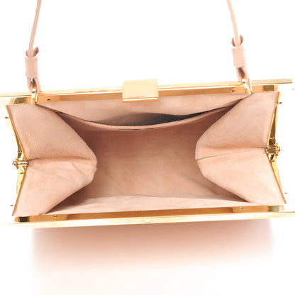 Mansur Gavriel Patent Calfskin Elegant Top Handle Bag Rosa 5 of 7