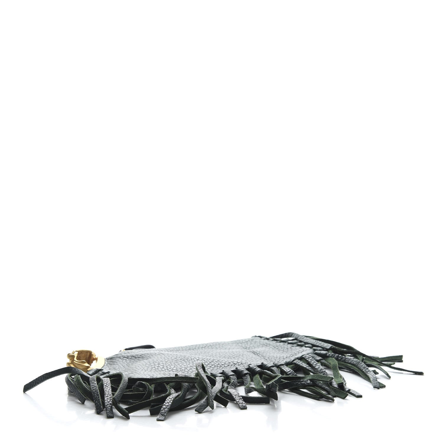 Valentino Garavani Calfskin C-Rockee Sagittarius Fringe Clutch Light Emerald 4 of 10