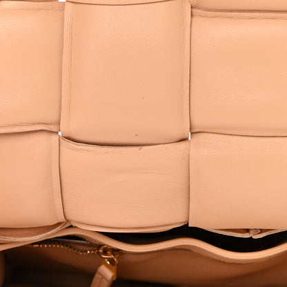 Bottega Veneta Nappa Maxi Intreccio Padded Cassette Crossbody Bag Almond 10 of 10