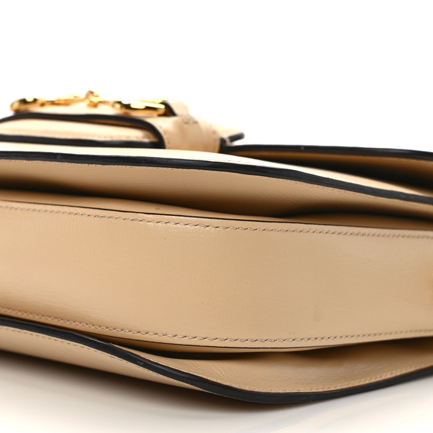 Gucci Azalea Calfskin Horsebit 1955 Shoulder Bag Bubble Tea 10 of 15