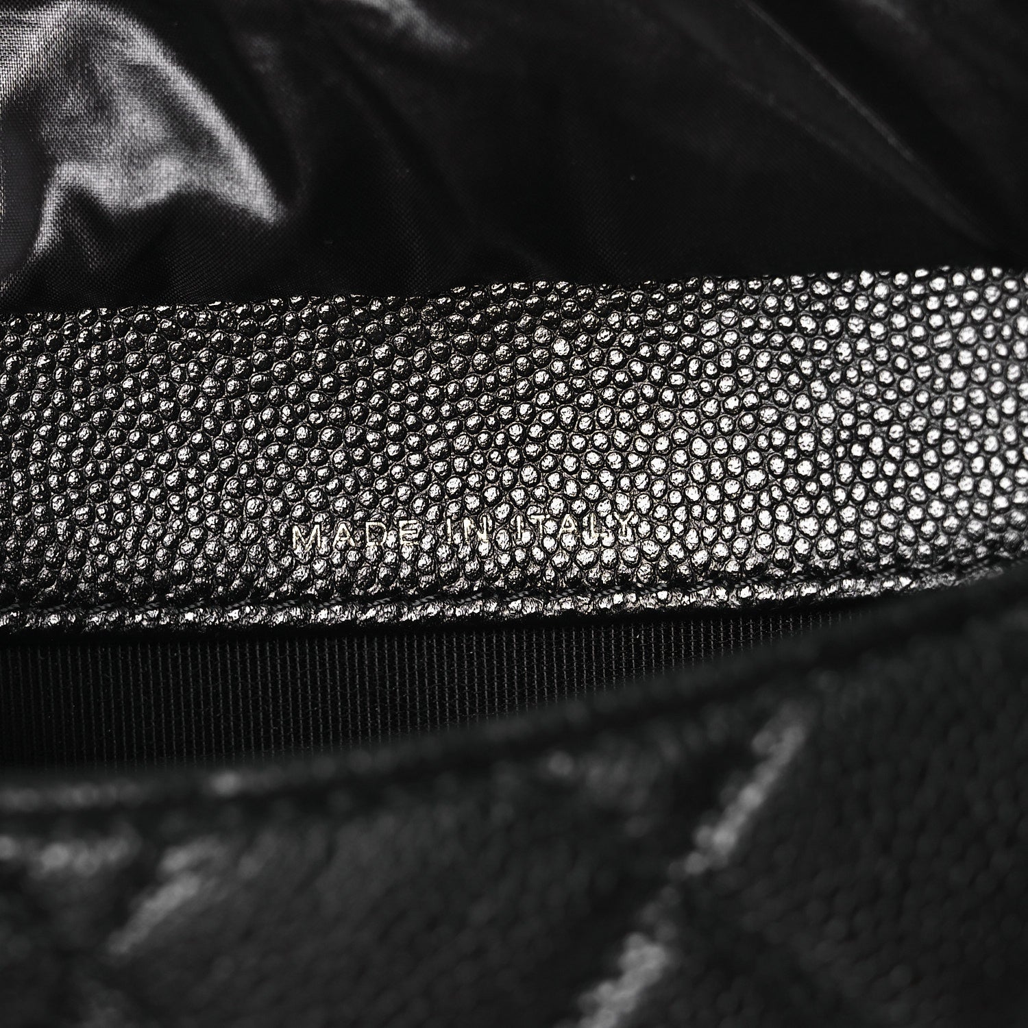 Chanel Caviar Fabric Graffiti Foldable Tote Bag With Chain Black Multicolor 11 of 19