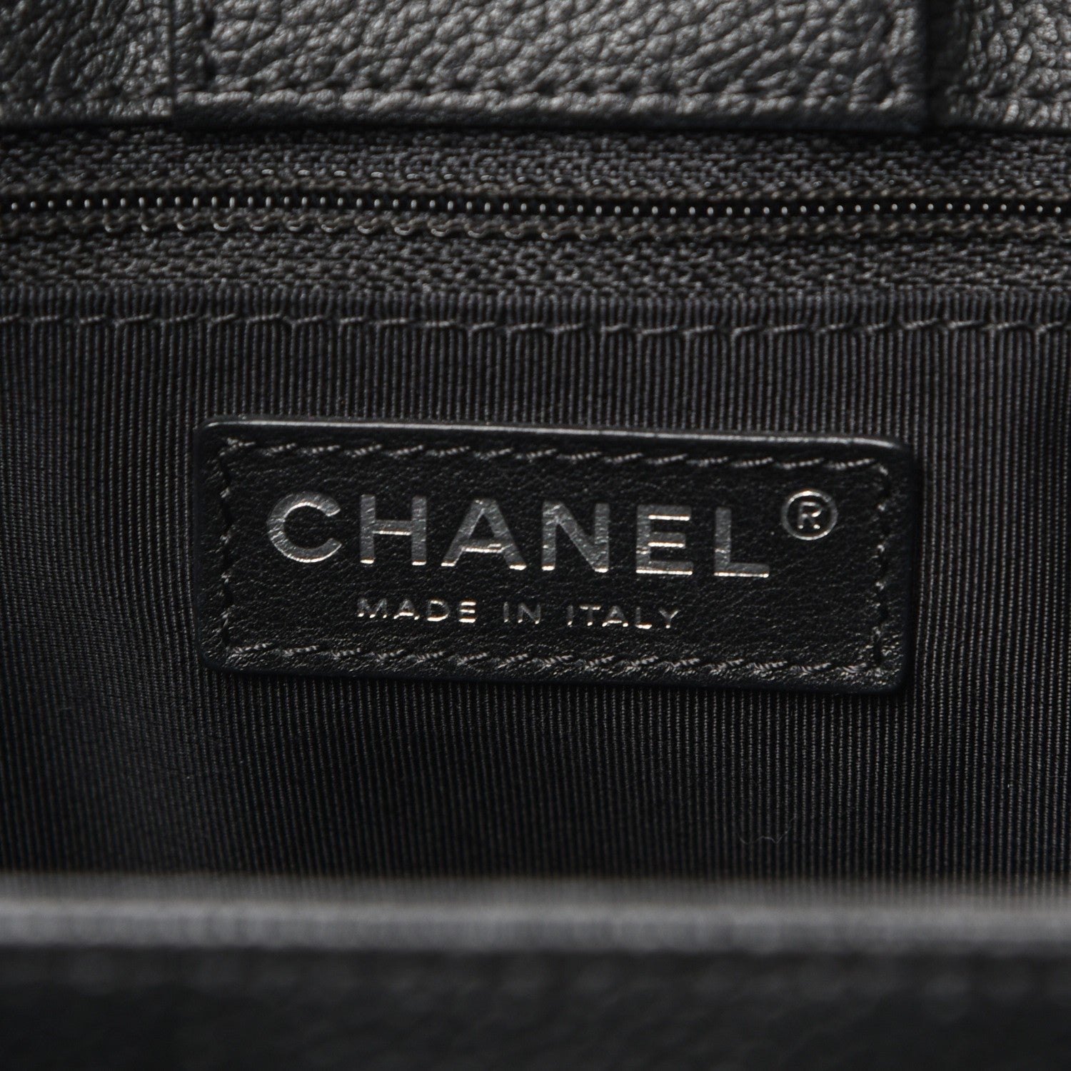 Chanel Calfskin Cerf Executive Shopper Tote Black 8 of 10