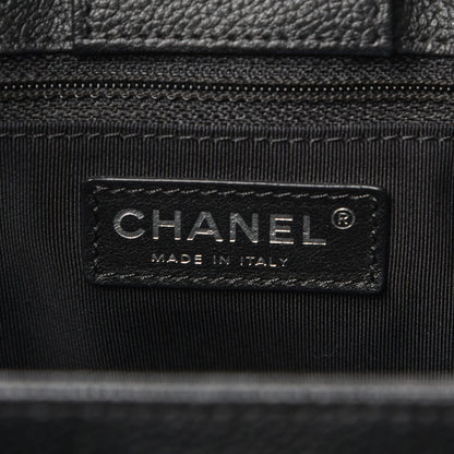 Chanel Calfskin Cerf Executive Shopper Tote Black 8 of 10