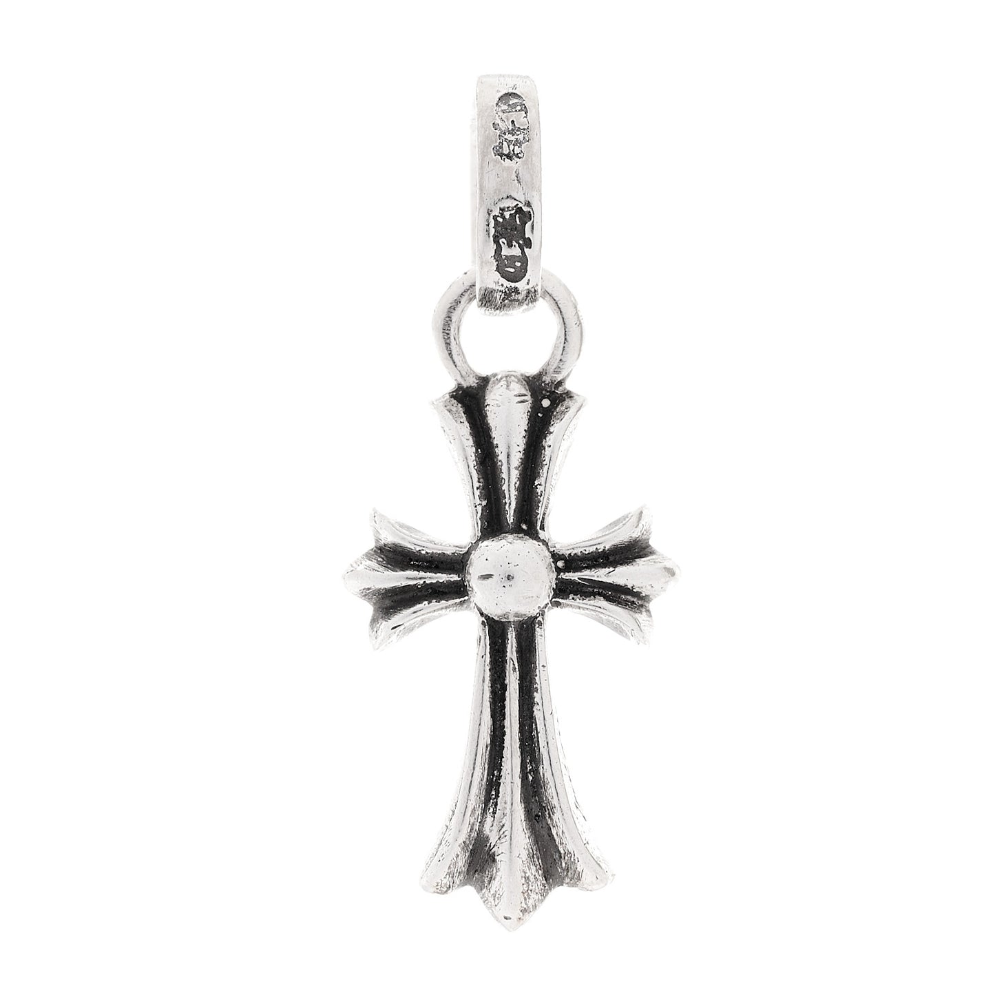Sterling Silver Baby Fat Cross Pendant