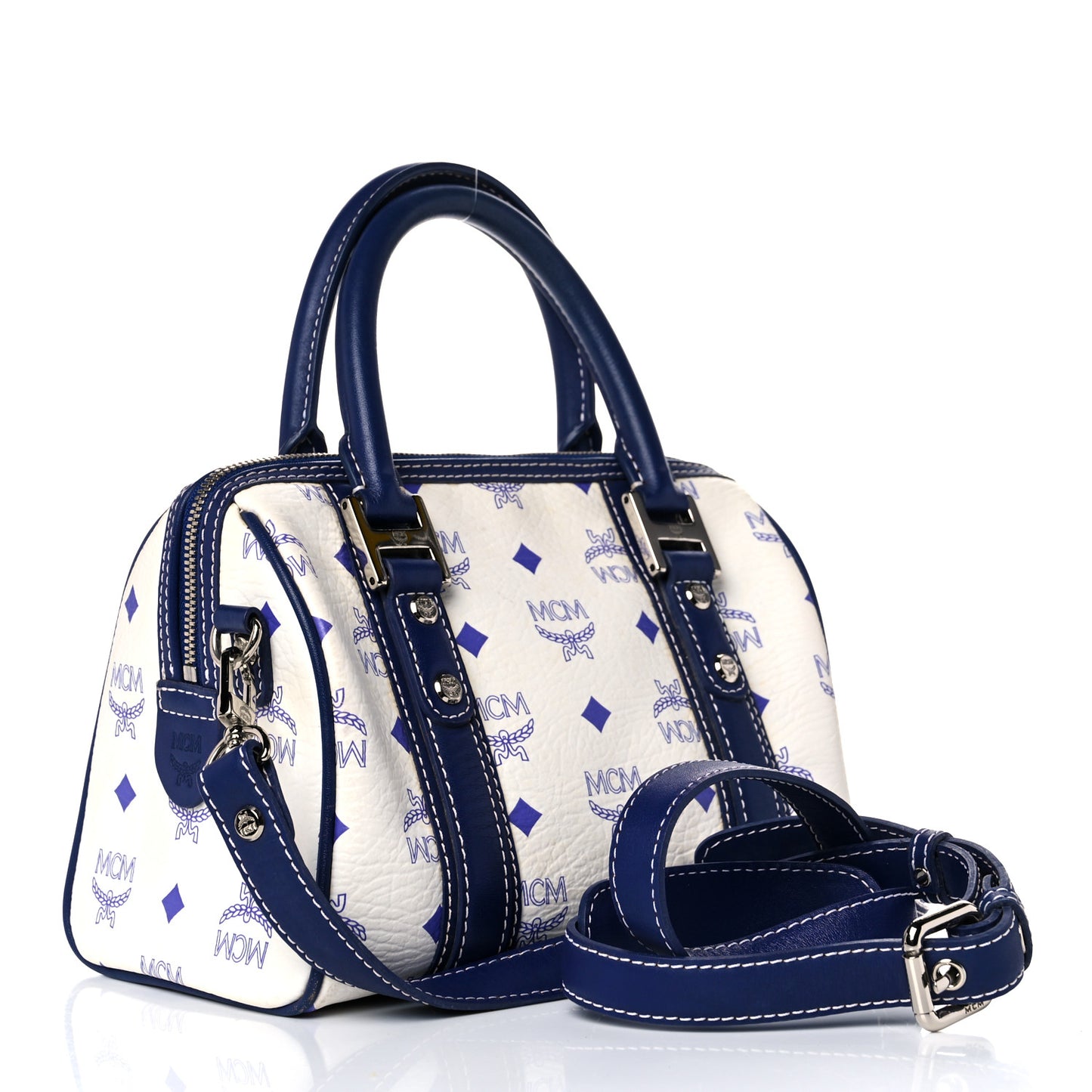 Visetos Boston Satchel Satchel White