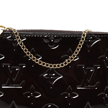 Louis Vuitton Vernis Monogram Mini Pochette Accessories Amarante 7 of 10