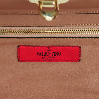 Valentino Garavani Vitello Small Rockstud Tote Poudre 7 of 8