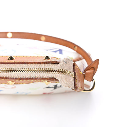 Louis Vuitton Monogram Multicolor Pochette Accessories White 13 of 14
