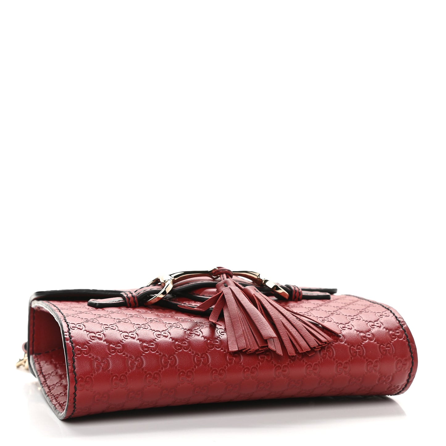 Soft Microguccissima Mini Emily Chain Shoulder Bag Rosso
