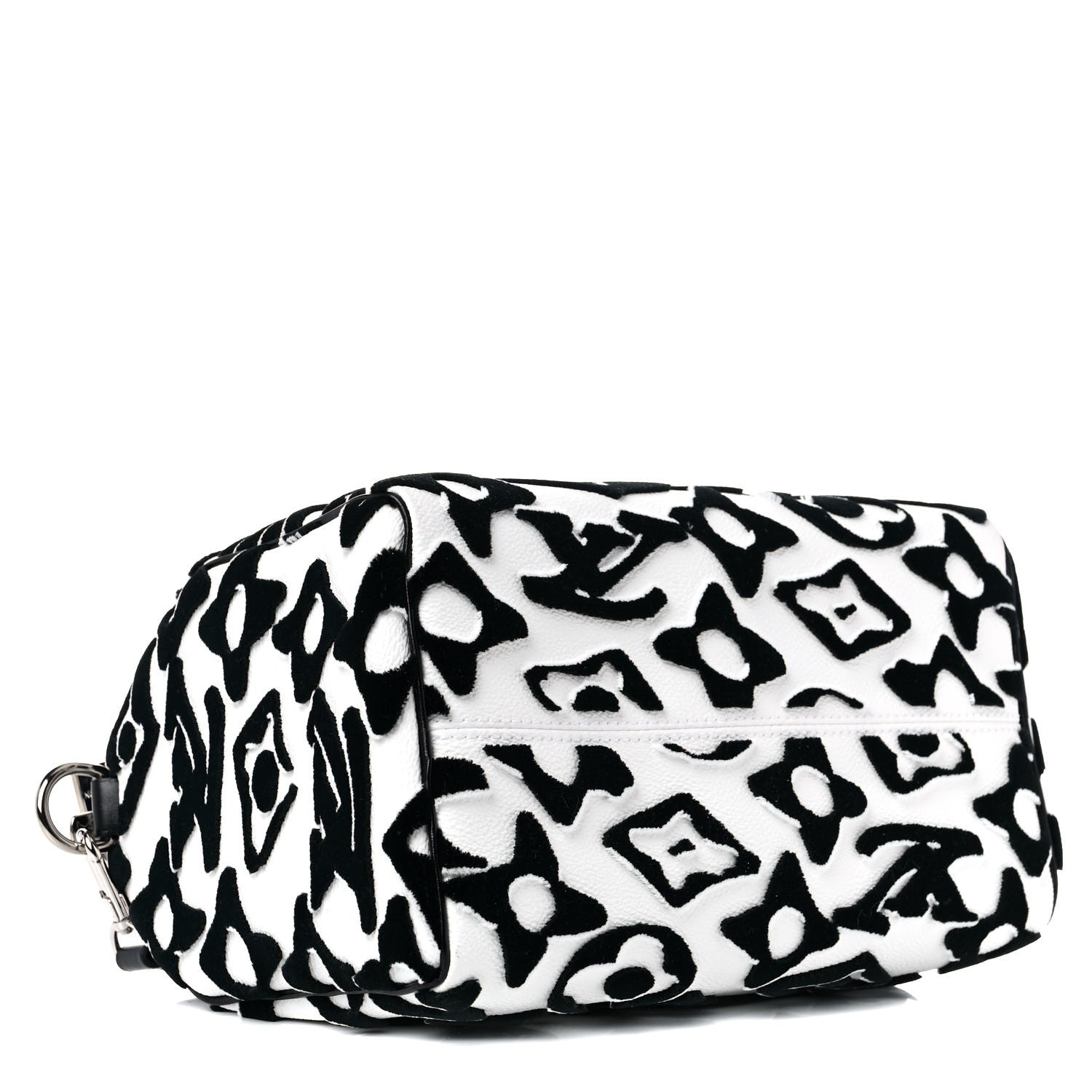Louis Vuitton X UF Tufted Monogram Speedy Bandouliere 25 White Black 4 of 9