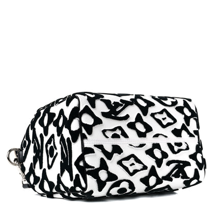 Louis Vuitton X UF Tufted Monogram Speedy Bandouliere 25 White Black 4 of 9