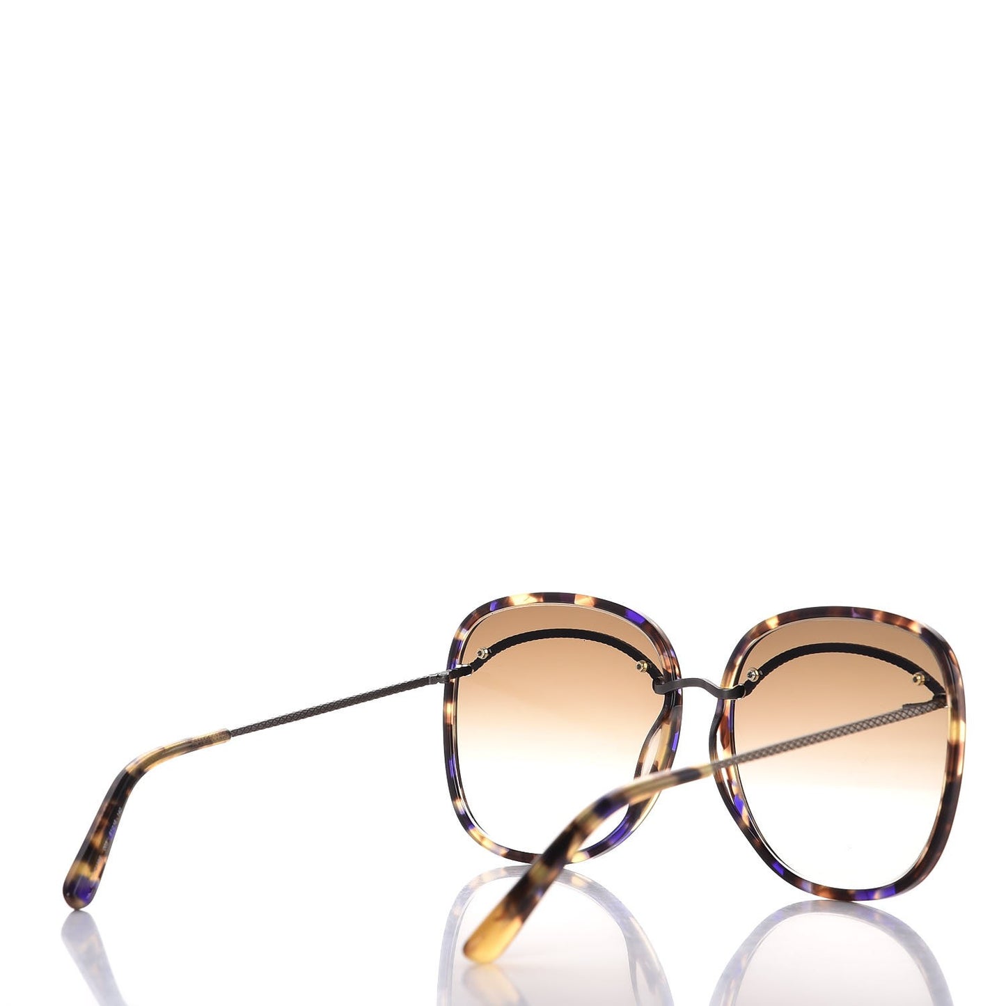 Oversized BV0138S Sunglasses Tortoise Shell