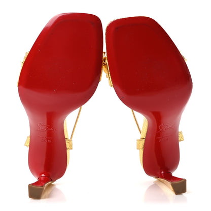 Christian Louboutin Specchio Asteroispikes 85 Sandals 36.5 Gold 6 of 9