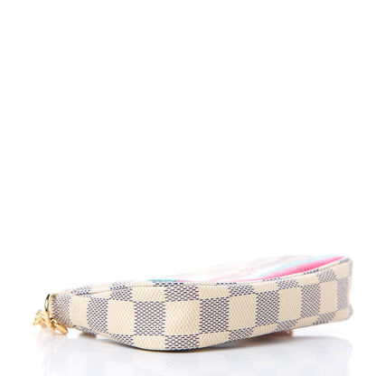 Louis Vuitton Damier Azur 2015 Christmas Animation Mini Pochette Accessories 4 of 9