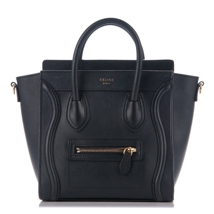 Celine Smooth Calfskin Nano Luggage Black 1 of 5