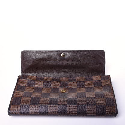Louis Vuitton Damier Ebene Sarah Wallet 9 of 11