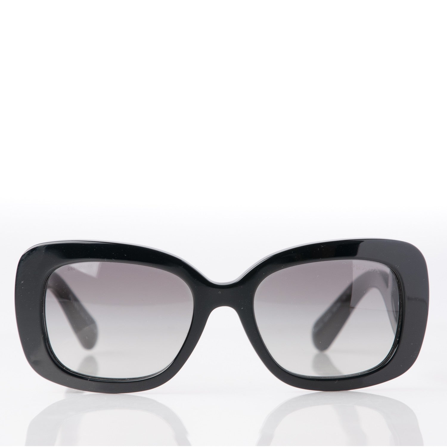 Prada Acetate Baroque Sunglasses SPR 27O Black 2 of 8