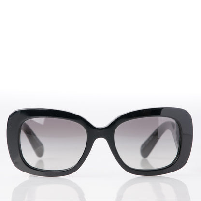 Prada Acetate Baroque Sunglasses SPR 27O Black 2 of 8