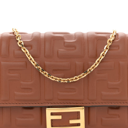 Fendi Nappa Matisse FF Embossed Continental Wallet On Chain Coloniale 8 of 11